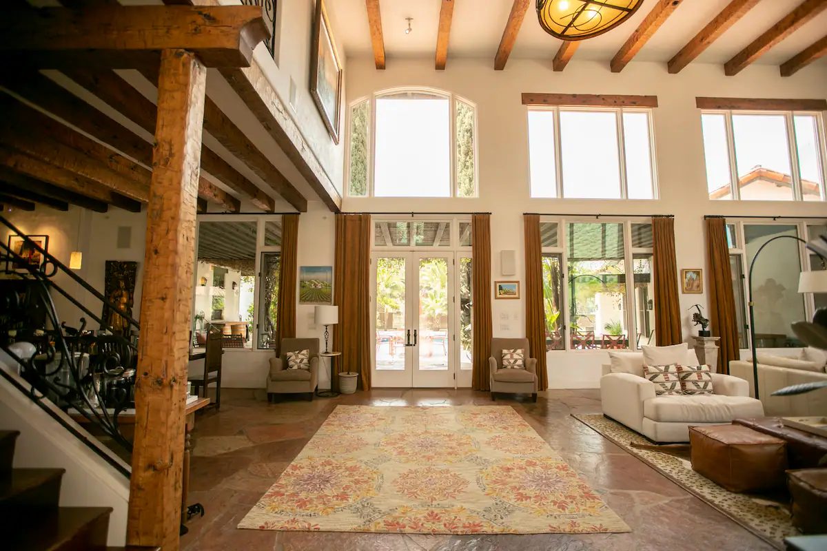 Main hall at the private estate