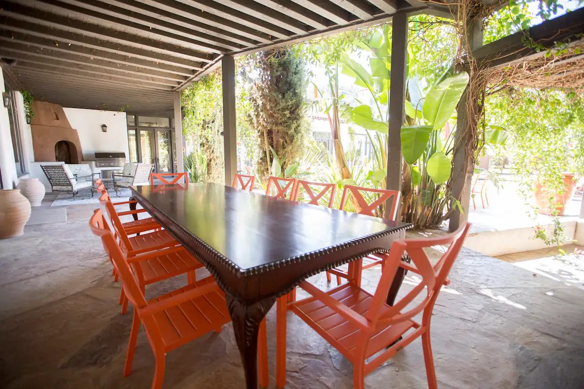 Covered outdoor gathering space