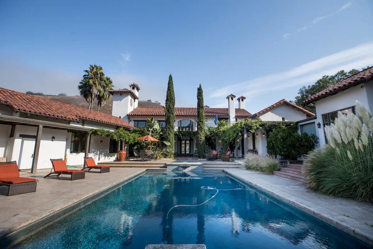 Pool at the private estate